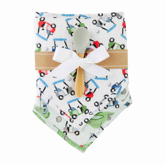 Golf Bib & Spoon Set