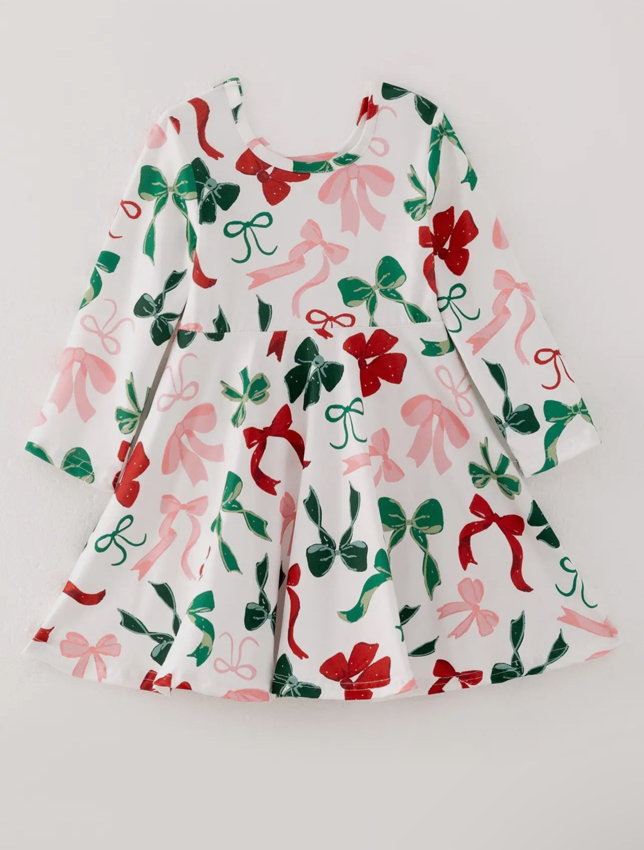 Holiday Bows Twirl Dress