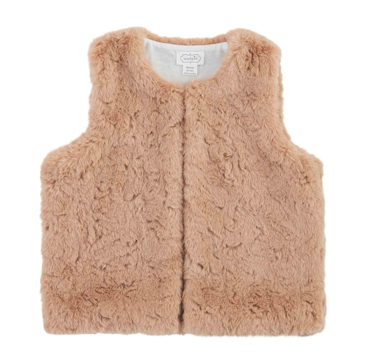 Taupe Faux Fur Vest