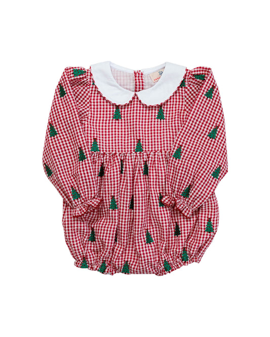 Christmas Trees Embroidered Bubble