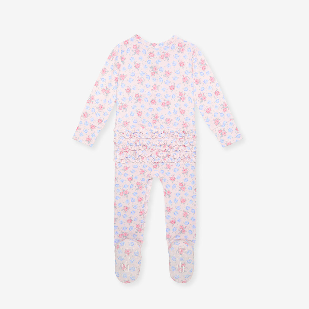 Laney Ruffled Zippered Footie