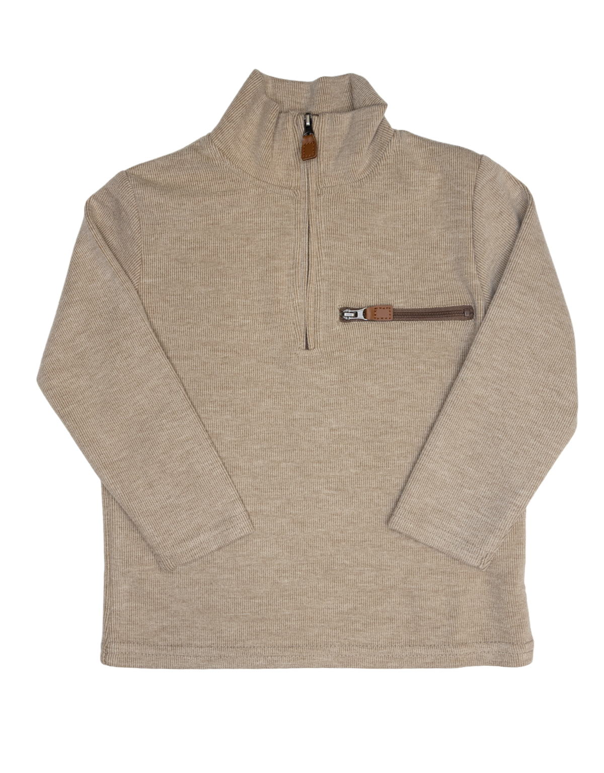 Kingston 1/4 Zip Pullover- Tan