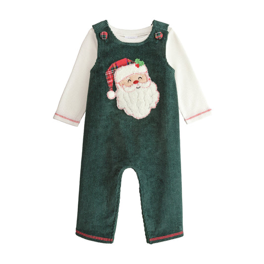 Santa Green Long-All Set