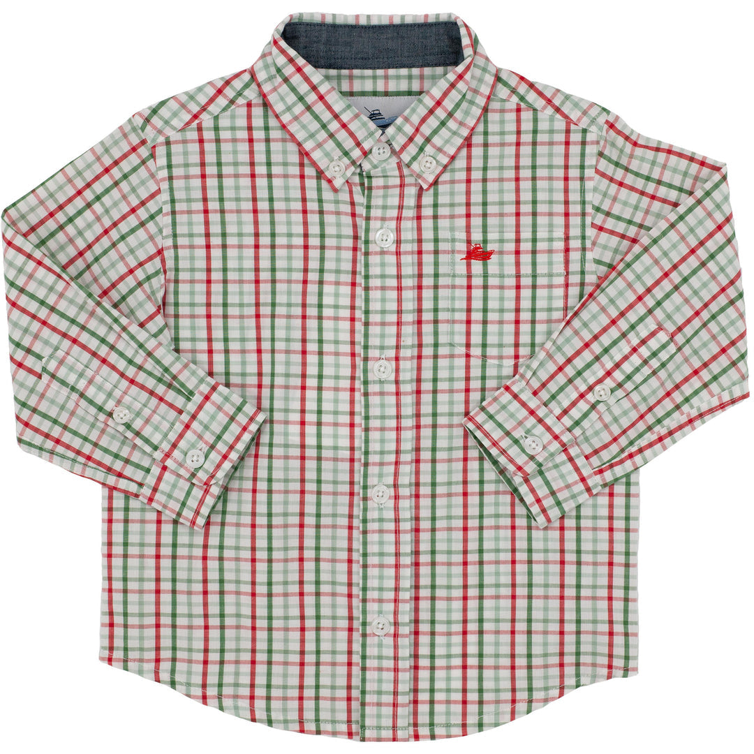 Red & Green LS Dress Shirt