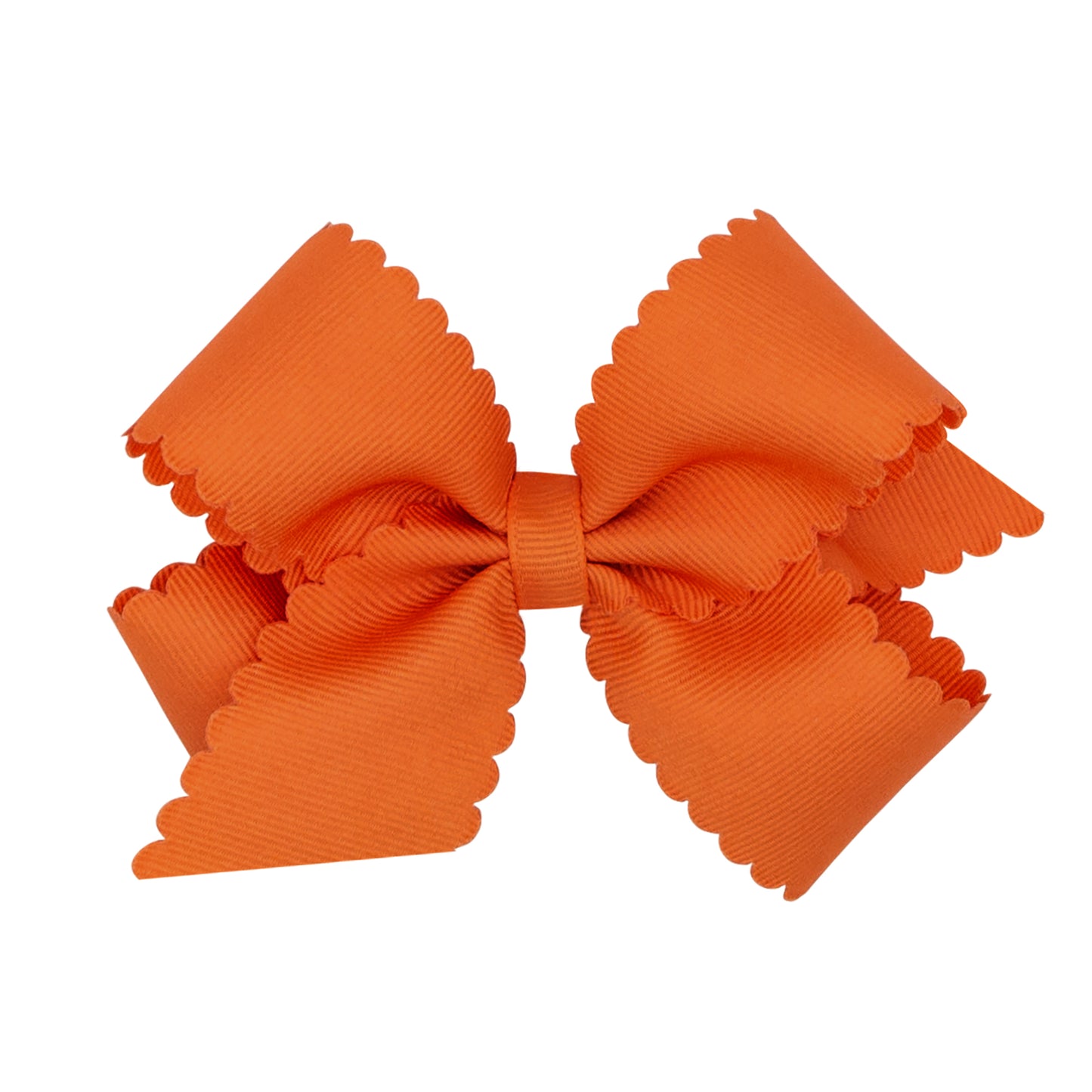 Pumpkin Grosgrain Scalloped Edge