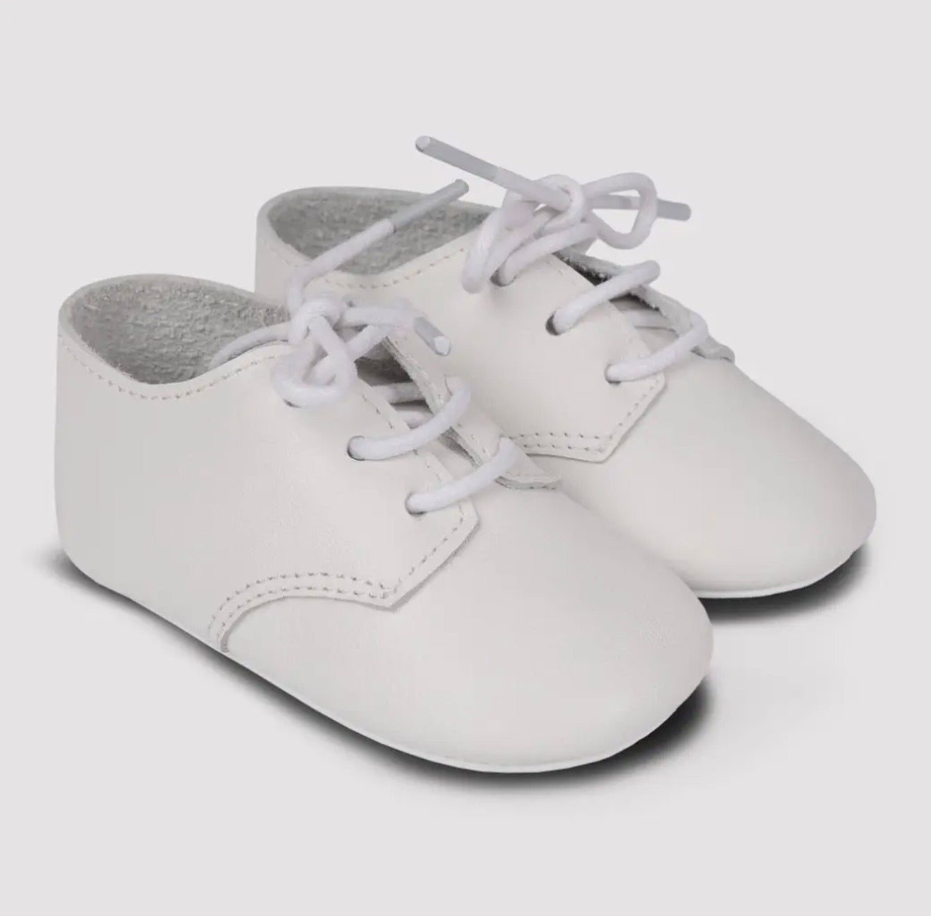 August Lace-Up White Shoe