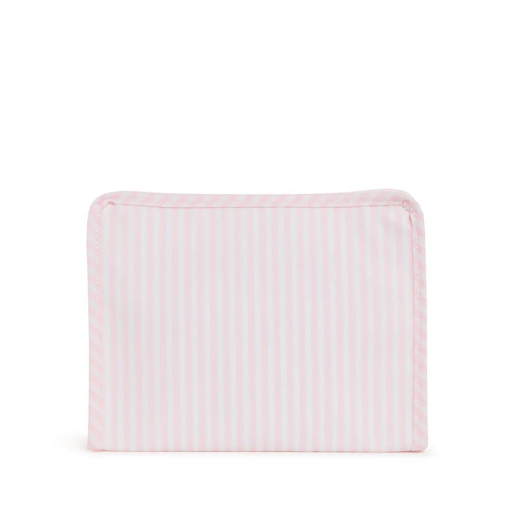 Roadie Medium Zip Pouch- Pimlico Stripe Pink by TRVL Design