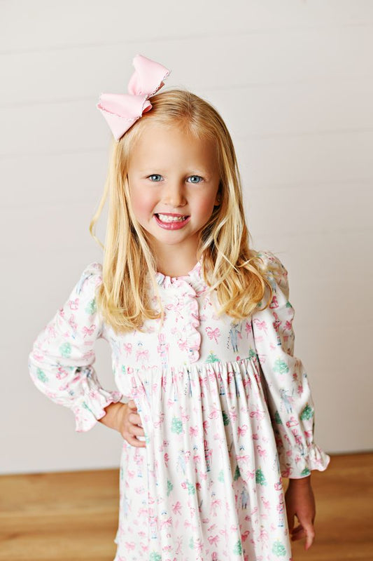 Pink Christmas Butterknit Nightgown