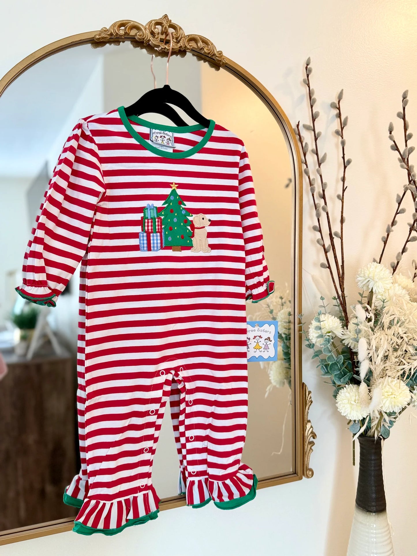 Christmas Morning Ruffle Romper