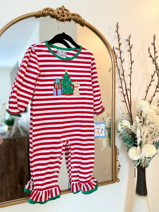 Christmas Morning Ruffle Romper