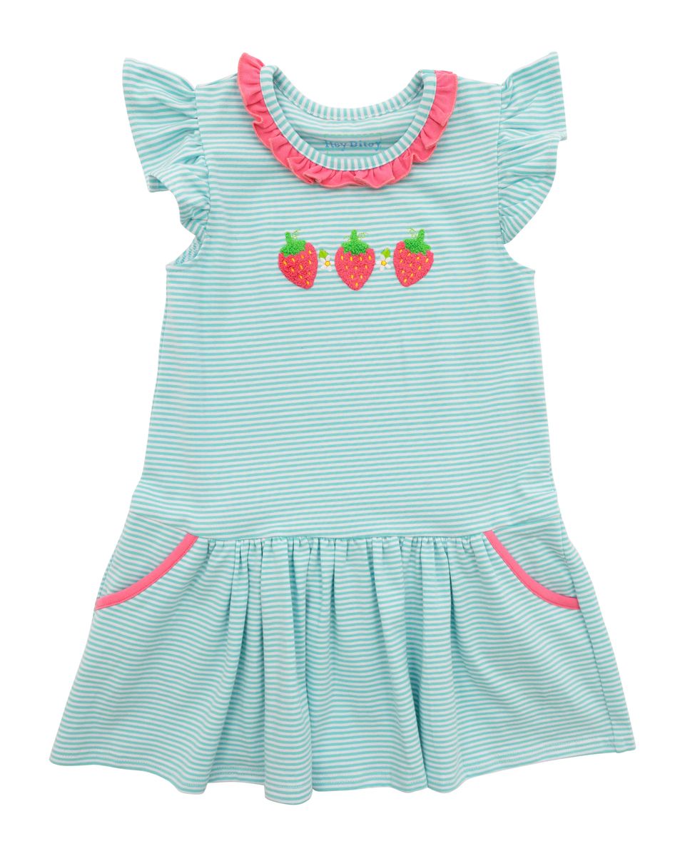 Strawberry Crochet Twirl Dress