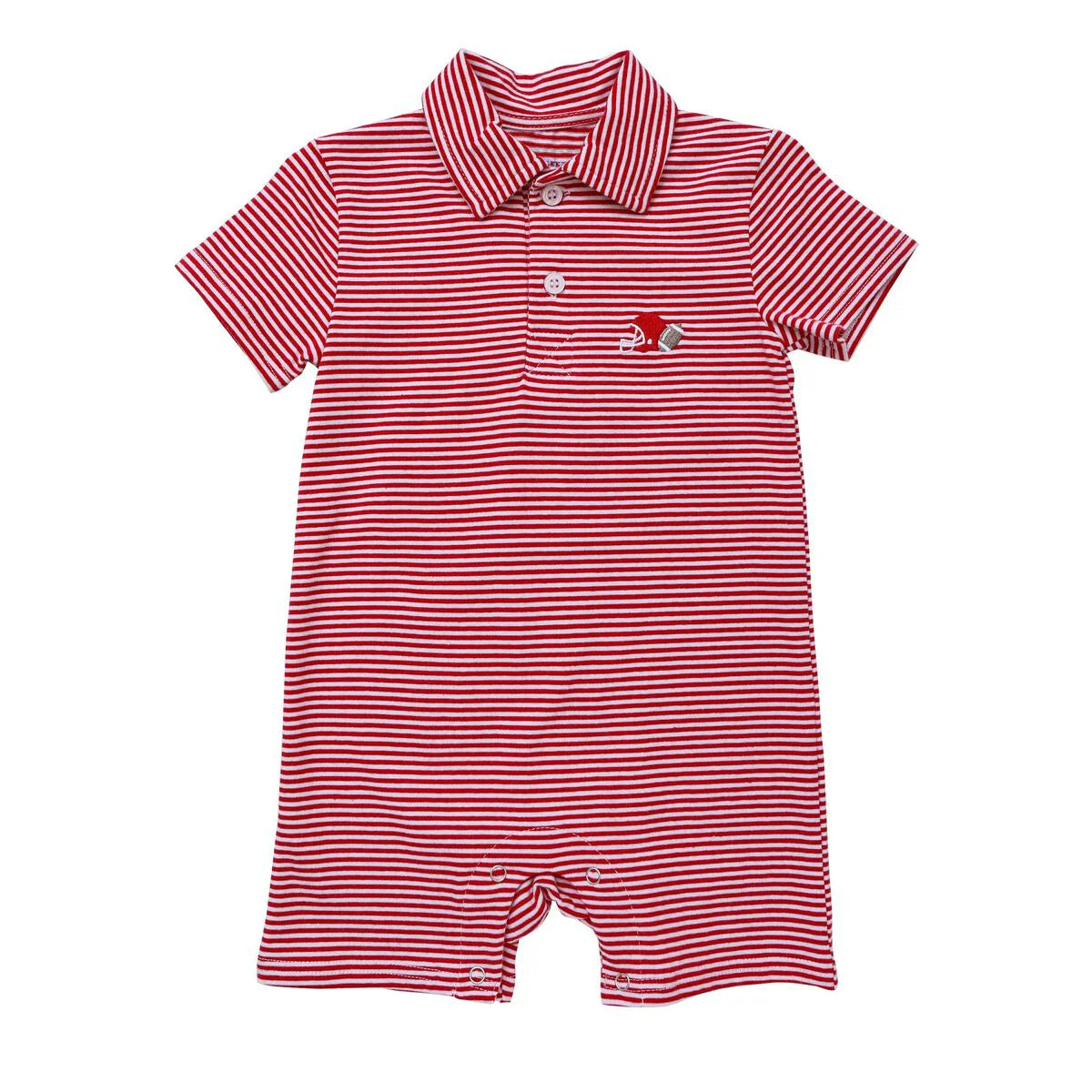 Game Day Red Stripe Romper