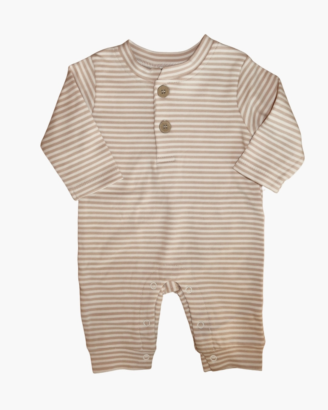 Kody Romper- Tan Stripe