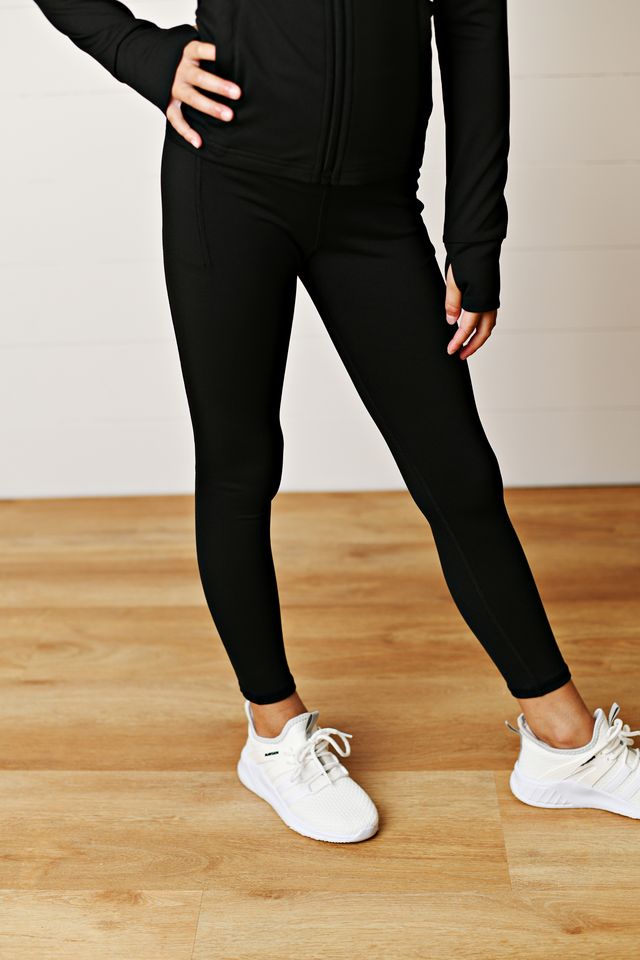 Athletic Leggings w/pockets- Black