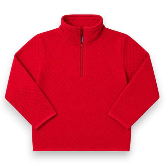 Jackson Red 1/4 Zip Quilted Pullover