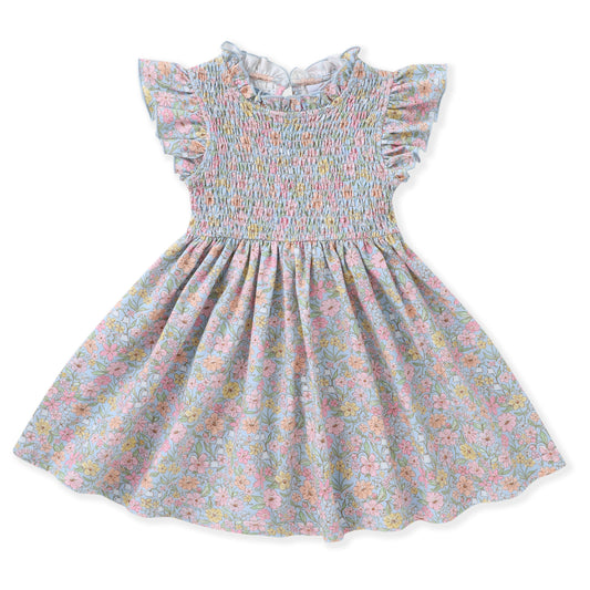 Evelyn Smock Flutter Dress
