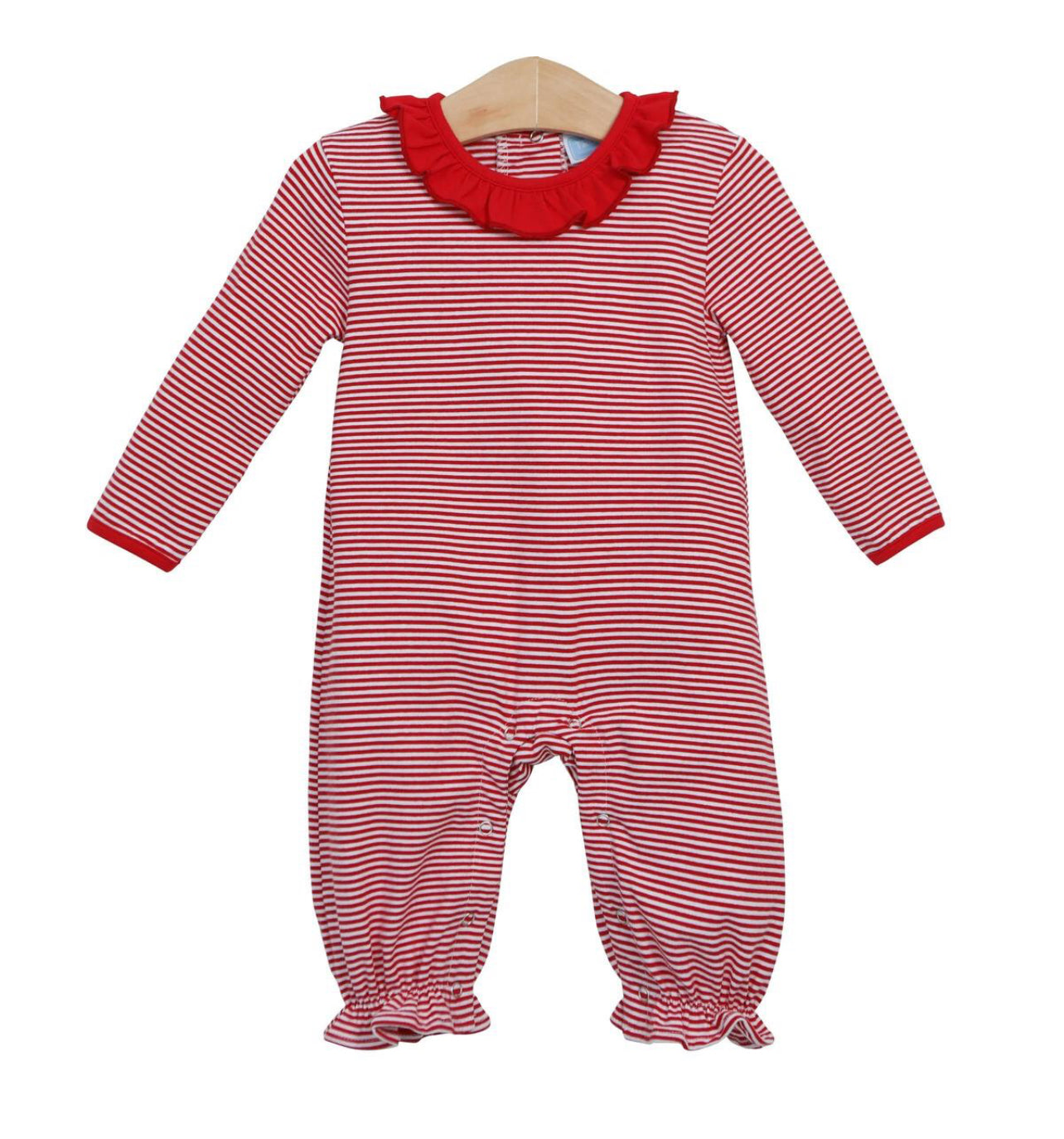 Libby Red Stripe Romper