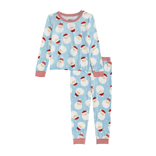 Santa Glow PJ Set Blue