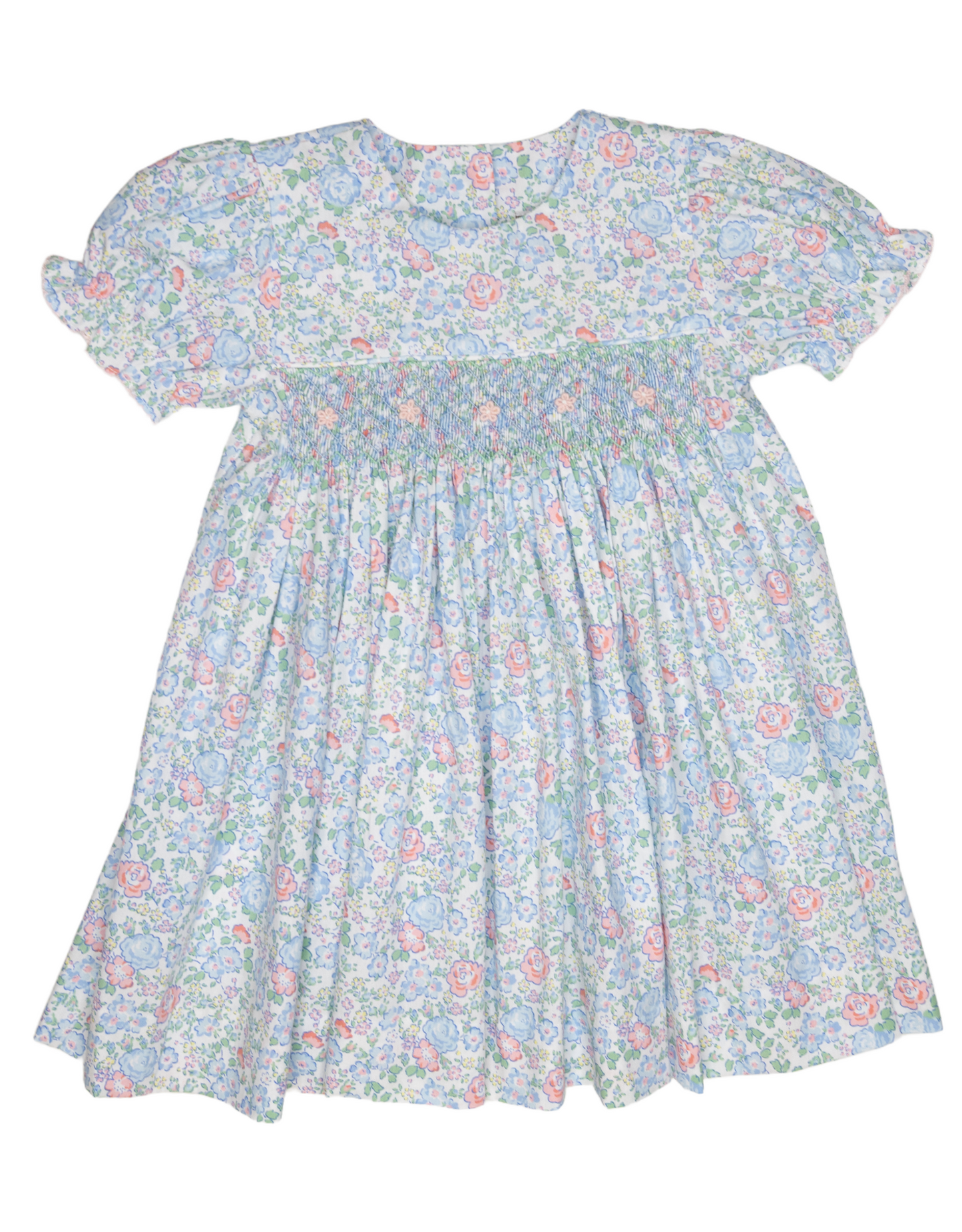 Garden Delight Smocked Geo Dress