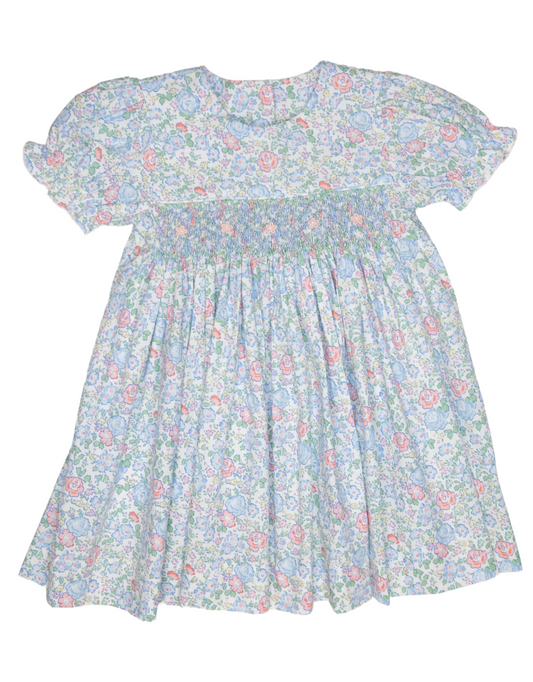 Garden Delight Smocked Geo Dress