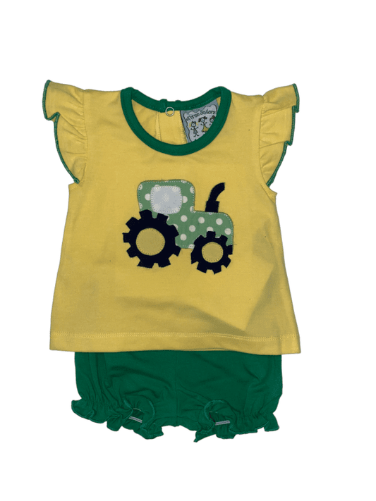 Tractor Girl Bloomer Set