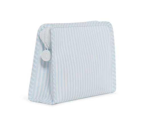 Roadie Medium Zip Pouch- Pimlico Stripe Blue by TRVL Design