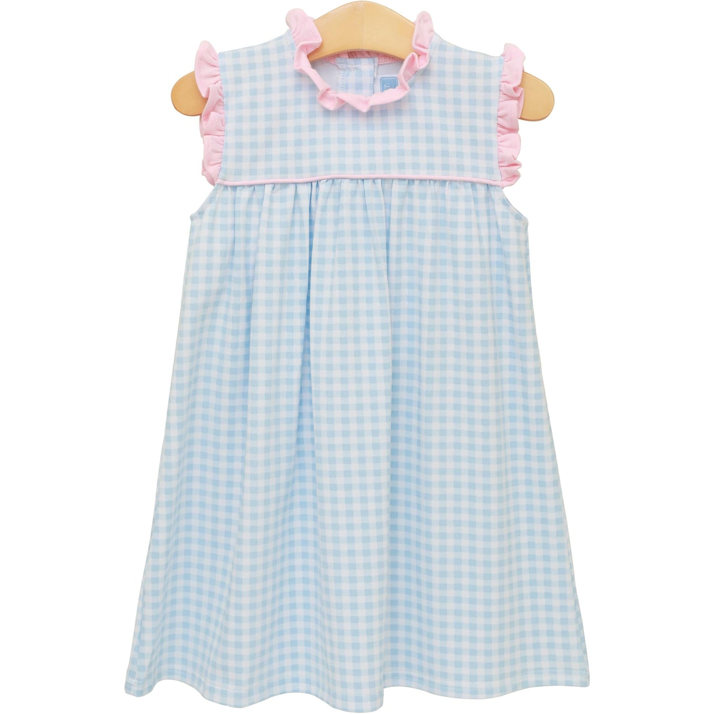 Merideth Dress - Lt Blue/ Lt Pink Gingham
