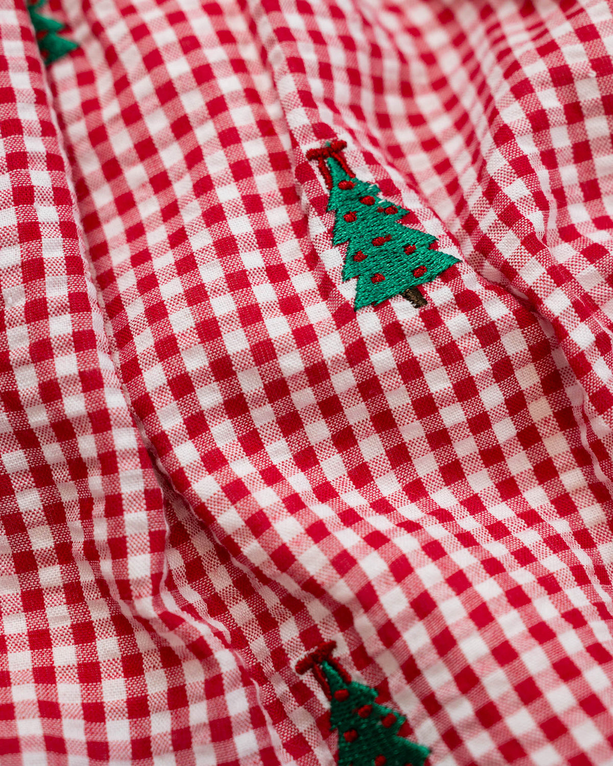 Christmas Trees Embroidered Bubble