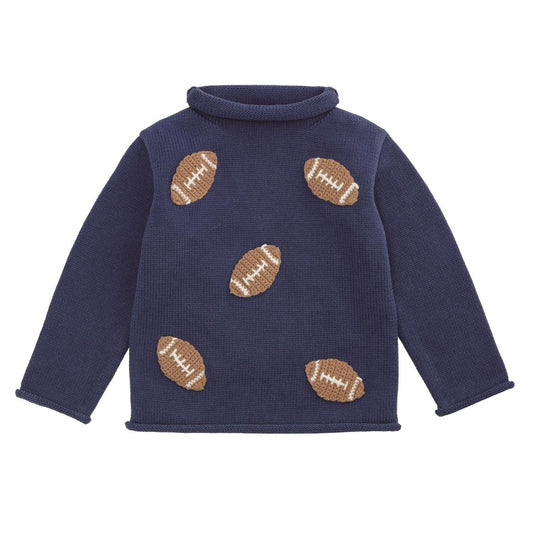 Mini Footballs Rollneck Sweater