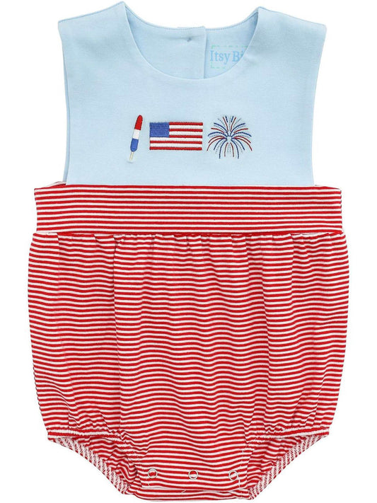 ‘Merica Embroidered Sunsuit