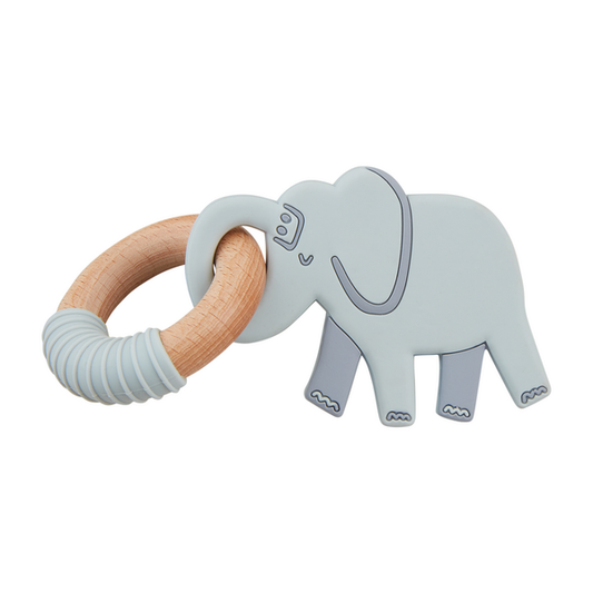 Grey Elephant Teether