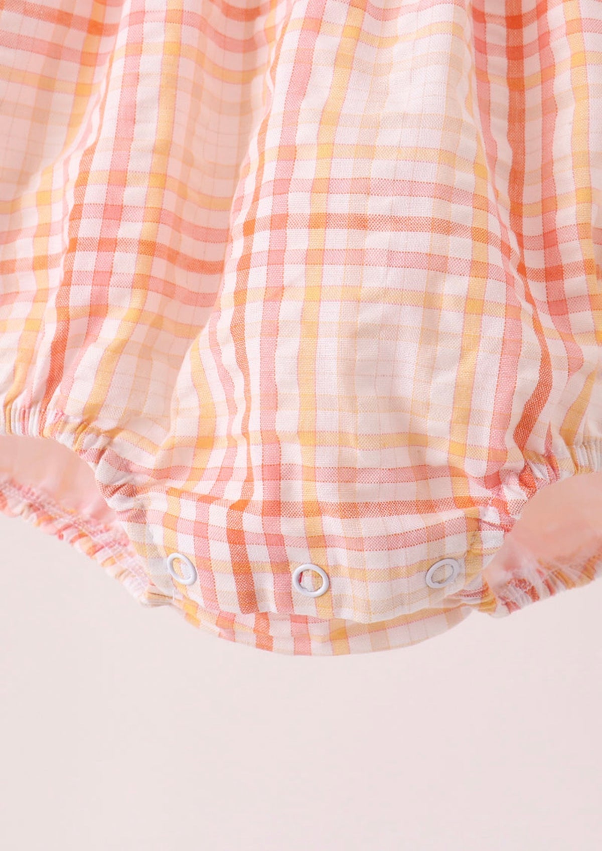 Peach Harvest Plaid Bubble