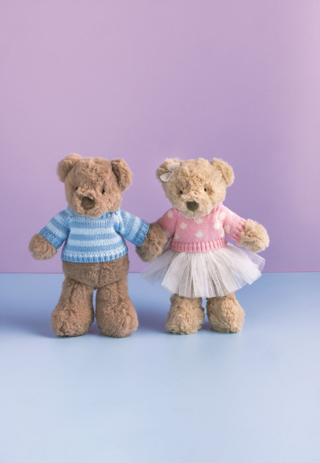 Polka Dot Monogram Plush Bear
