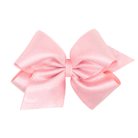 Lt Pink Mirror Overlay Bow