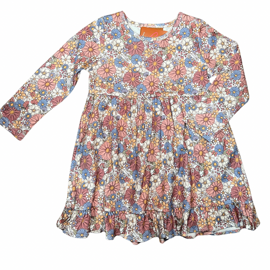 Rose Floral L/S Dress