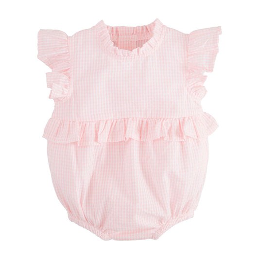 Pink Check Ruffle Bubble