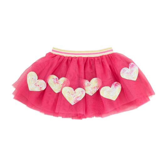 Pink Heart Sequin TuTu