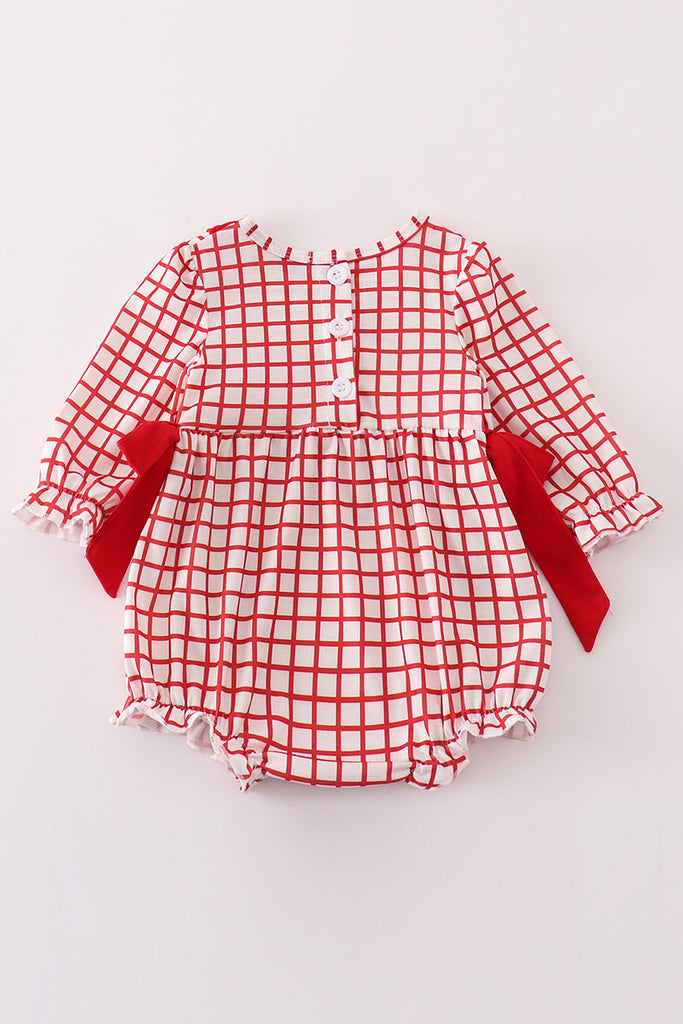 Heart Smocked Bubble w/bows