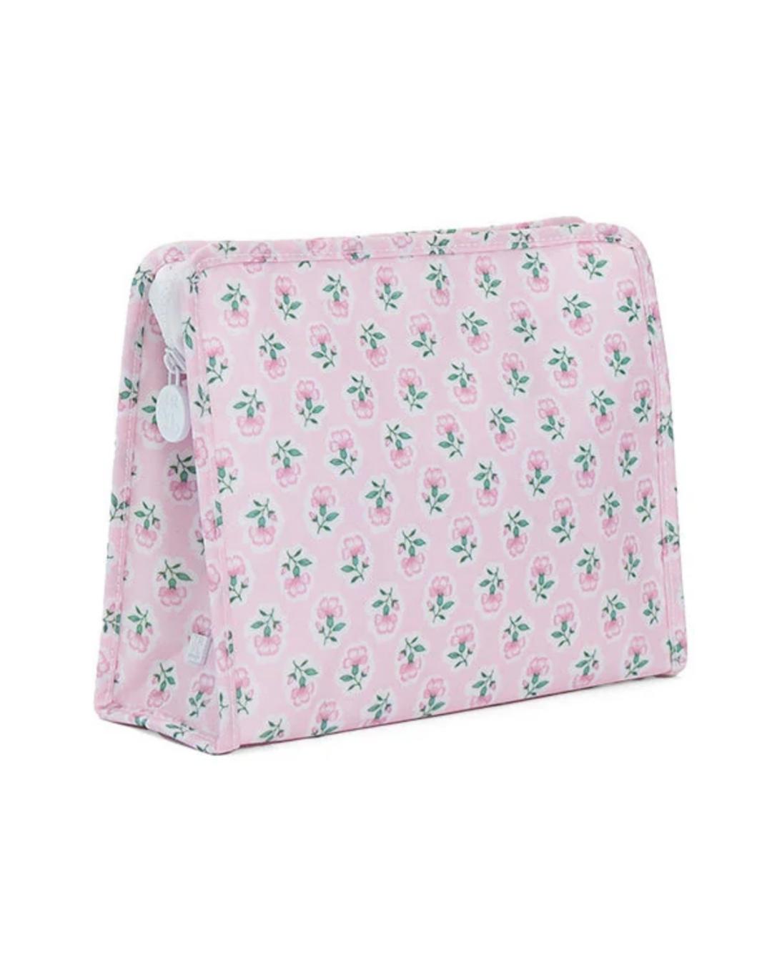 Roadie Medium Zip Pouch- Petite Fleur Pink by TRVL Design