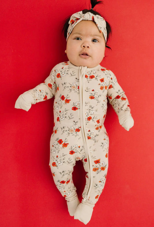 Poppy Field Bamboo Sleeper