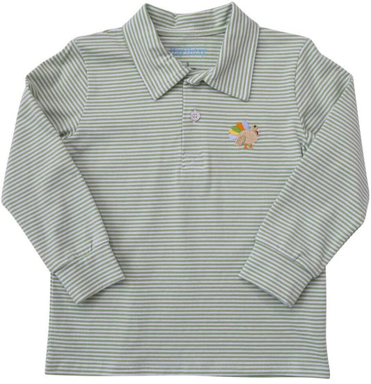 Turkey Green Stripe Polo