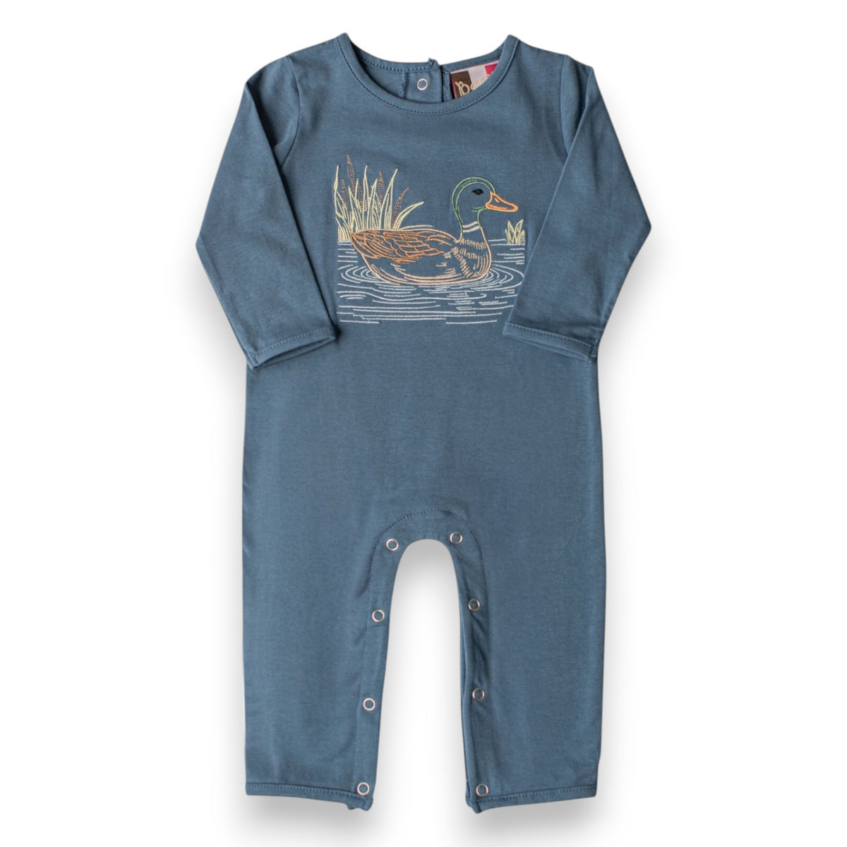 Mallard Duck Embroidery Romper