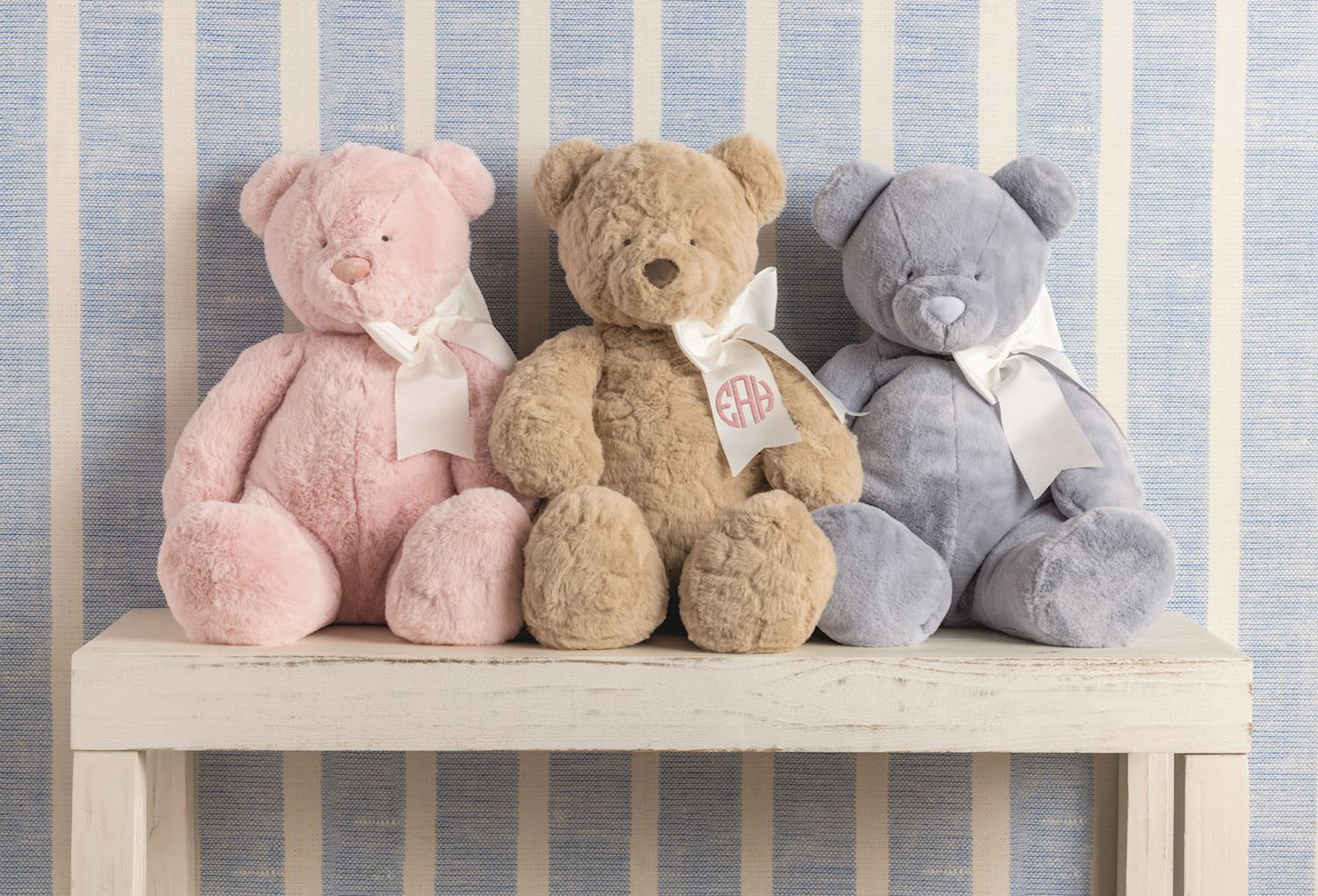 Honey Monogram Me Plush Bear