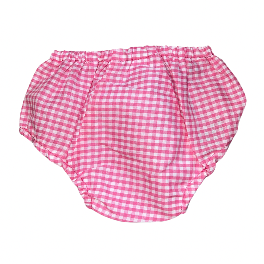 Hot Pink Gingham Diaper Cover