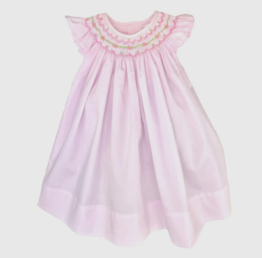 Angel Wing Dress w/ Bishop Smocking