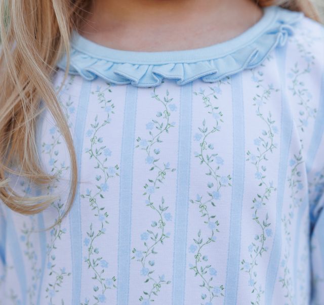 Vineyard Blooms Blue Dress