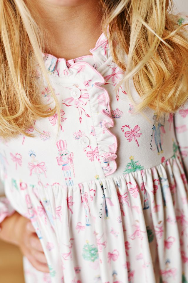 Pink Christmas Butterknit Nightgown