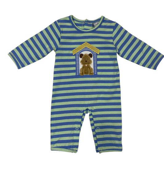 Puppy Appliqué Boys Romper