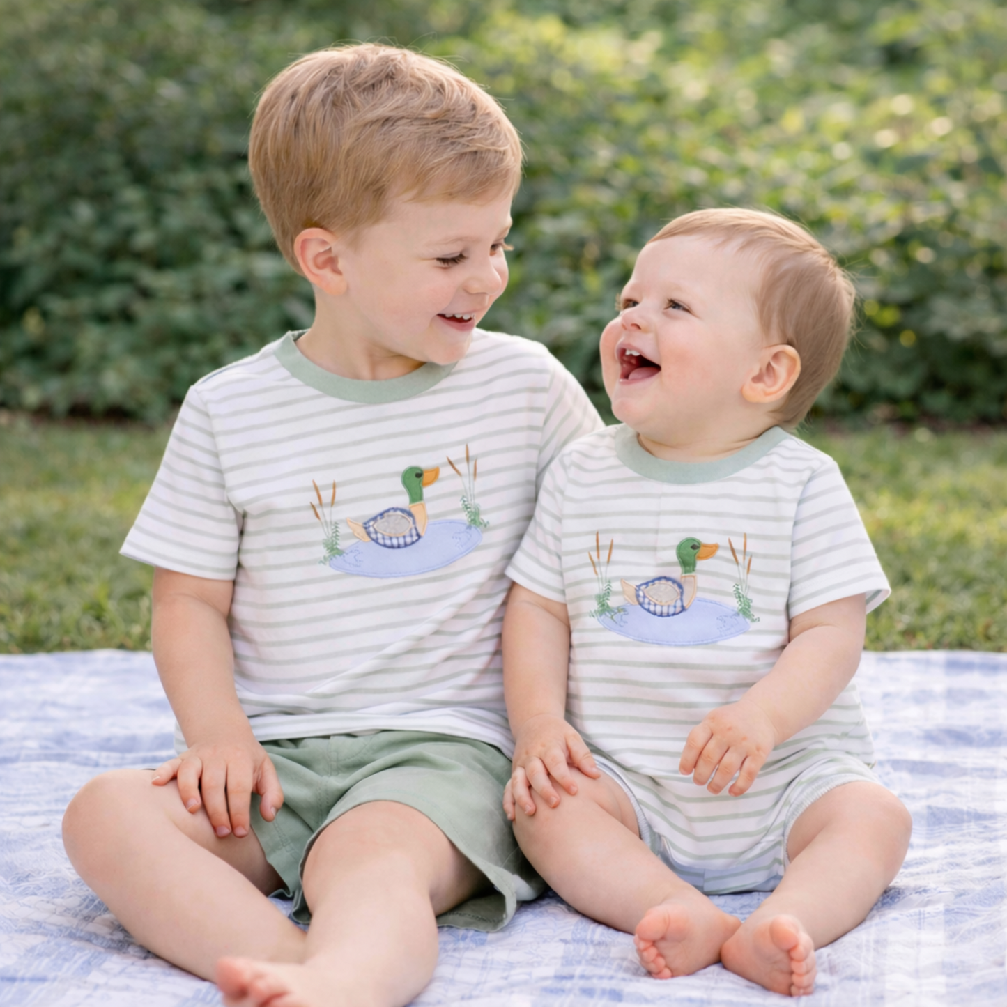Duck Appliqué Boy Short Set