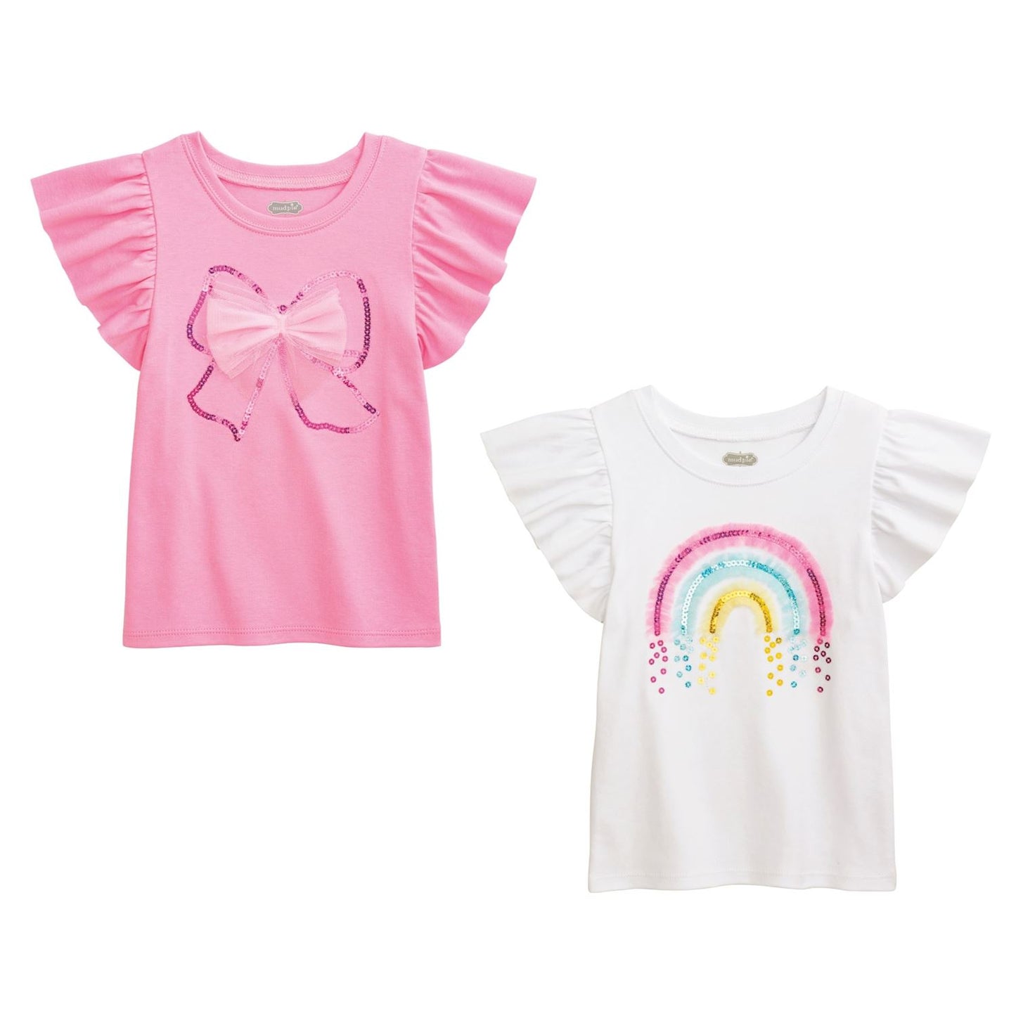 Girly Sparkle Tee Bow